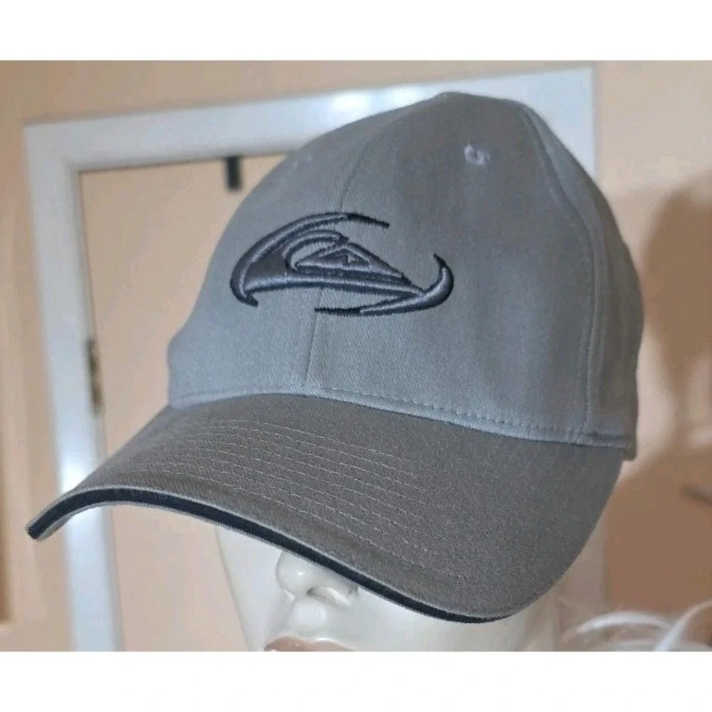 Quicksilver Vintage hat‎ Gray Flex Fit Y2K